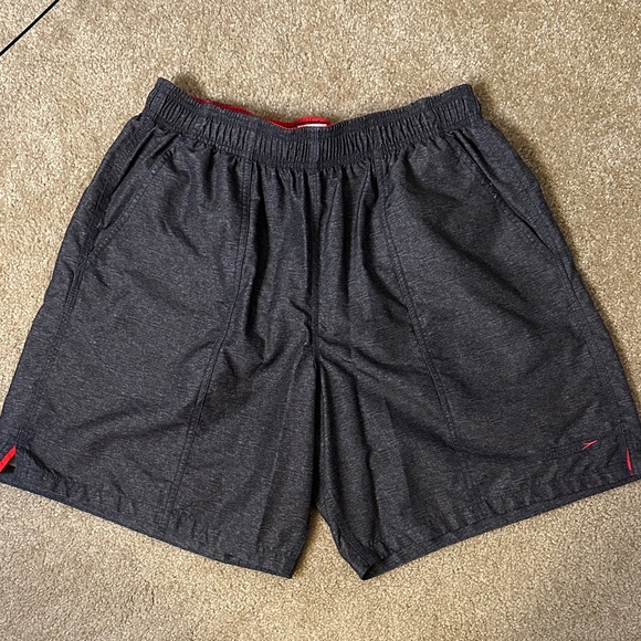 Speedo Charcoal Athletic Shorts - Picture 1 of 3